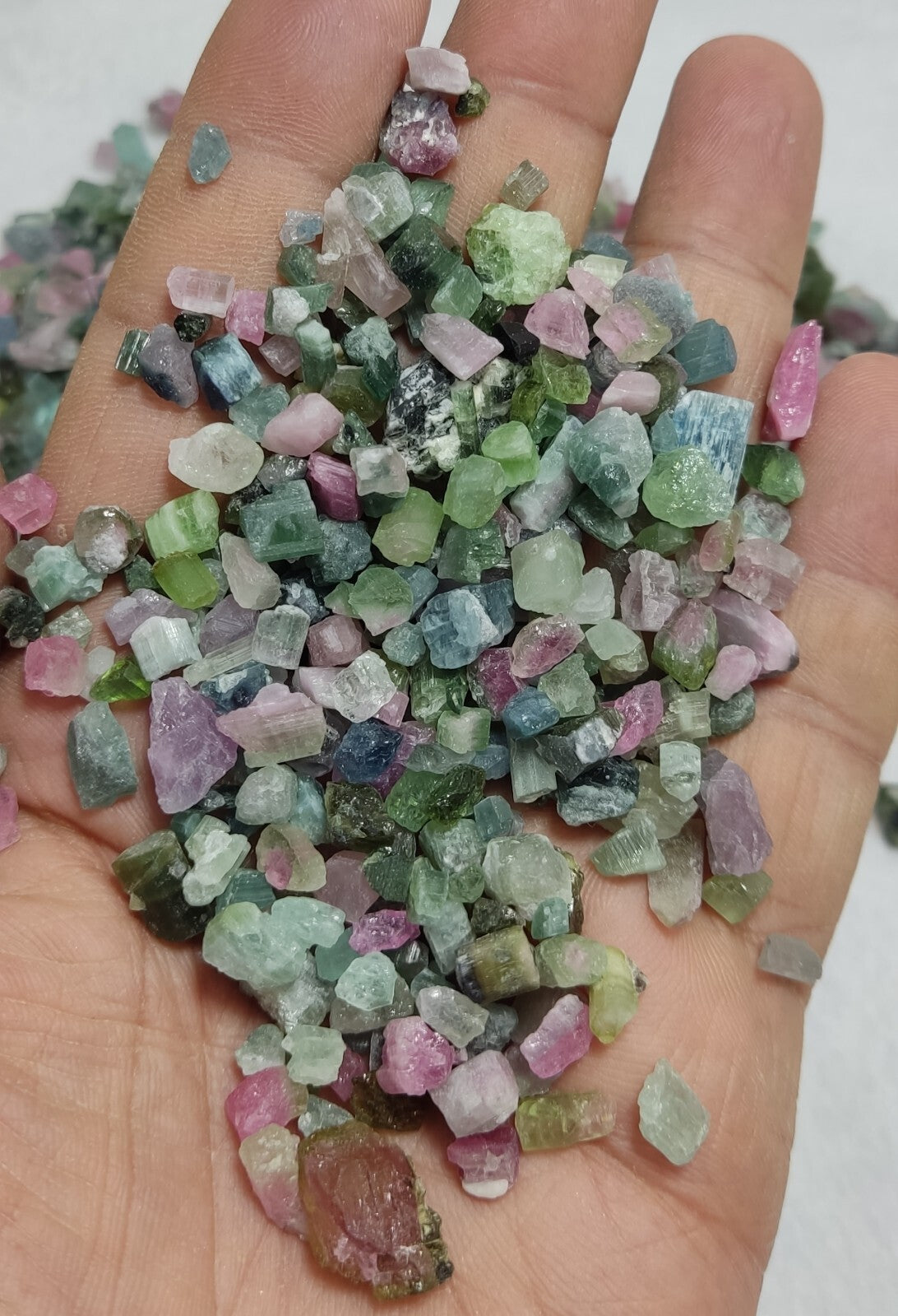 500 grams beautiful rough tourmalines