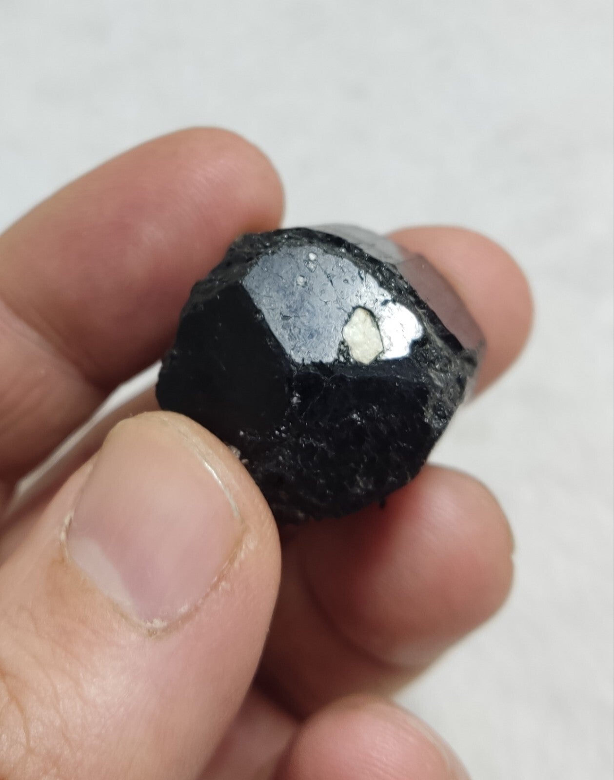 An amazing specimen of terminated black tourmaline 38 grams