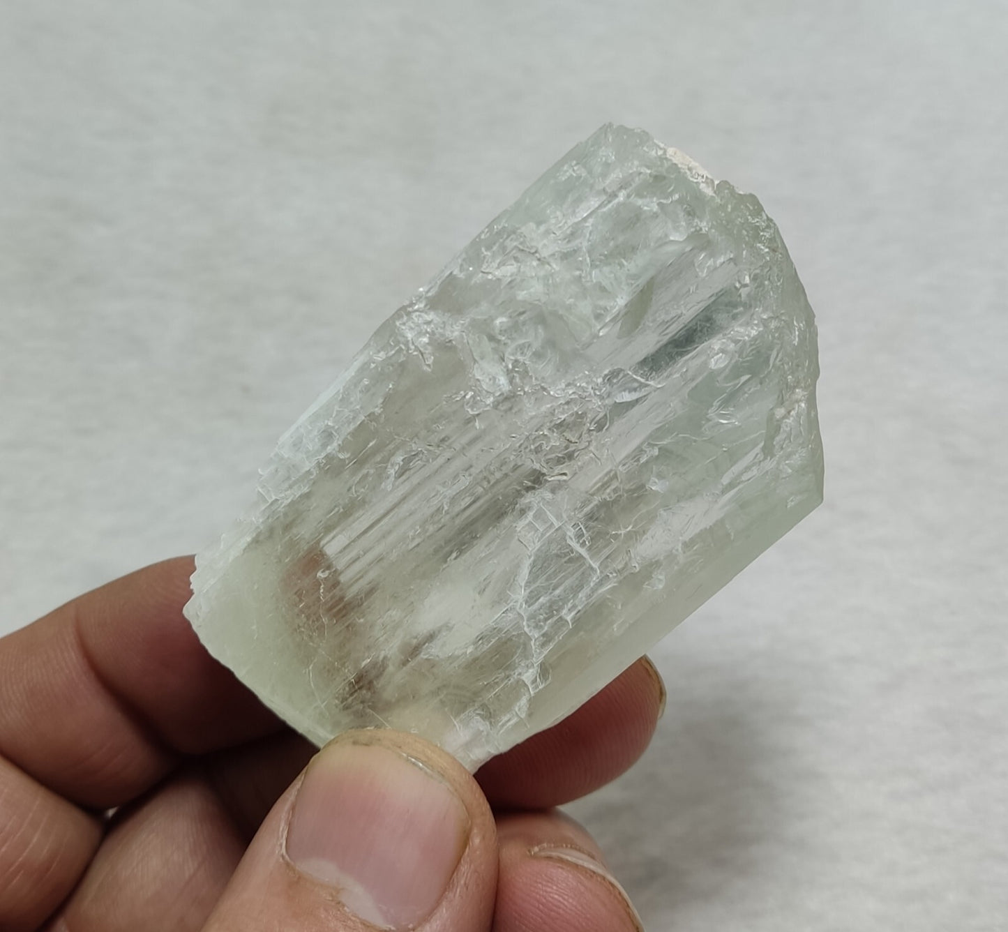 An Aesthetic terminated spodumene floater crystal specimen 75 grams