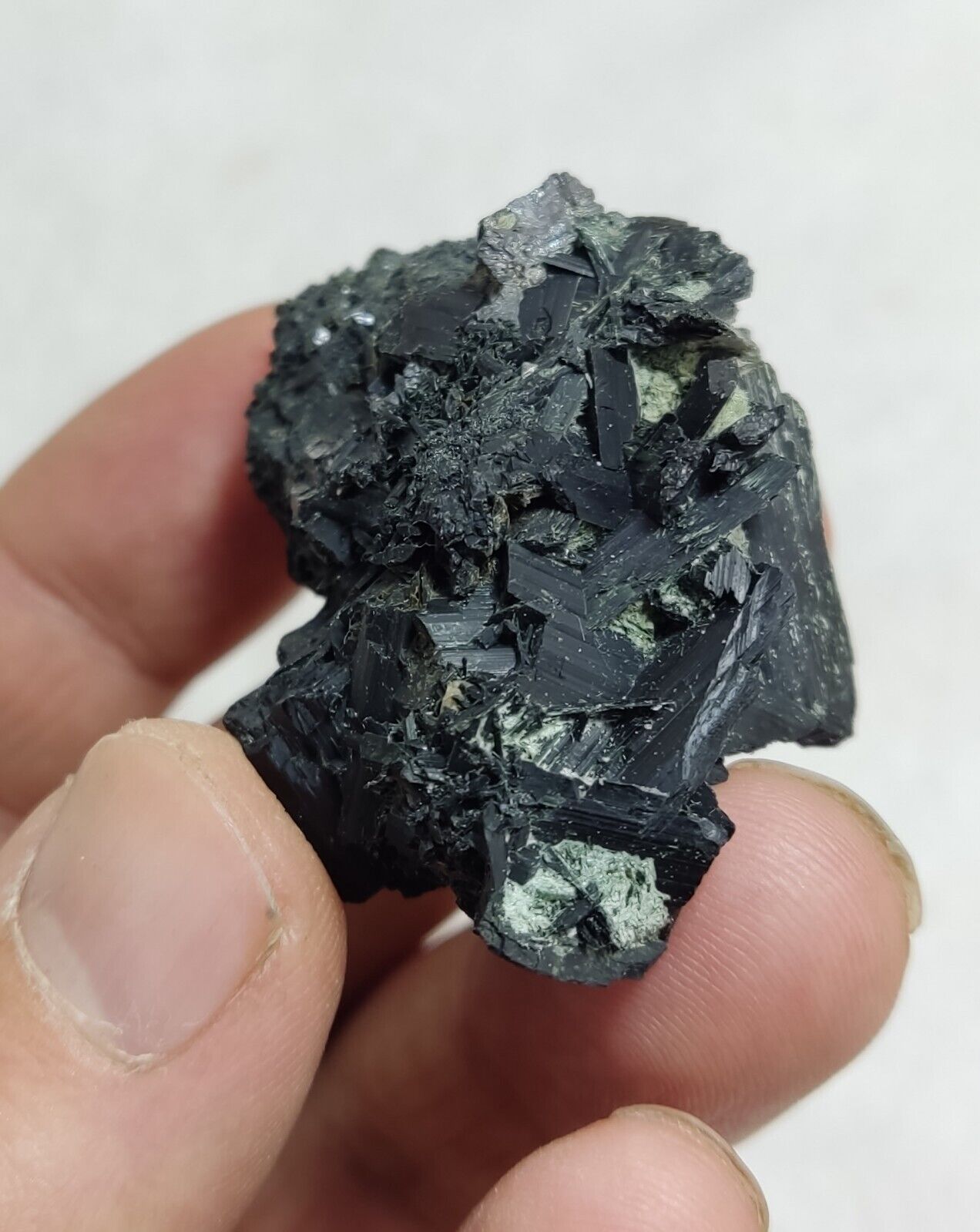 An Aesthetic specimen of epidote crystal 38 grams