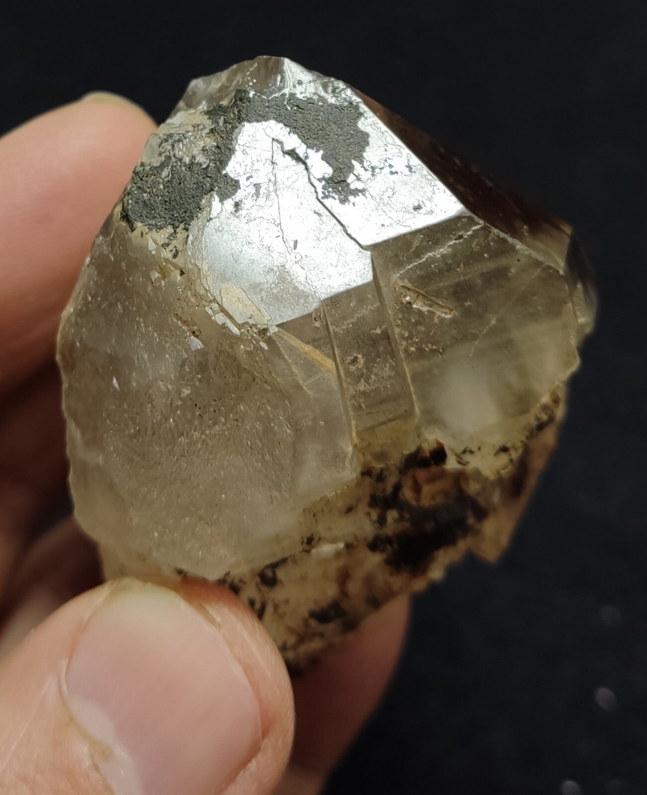 An Aesthetic terminated smoky quartz crystal 130 grams