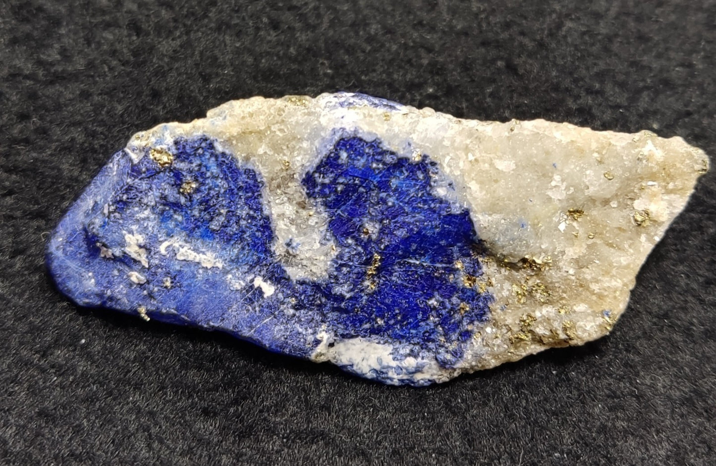 An Aesthetic specimen of lazurite on matrix with pyrite 29 grams