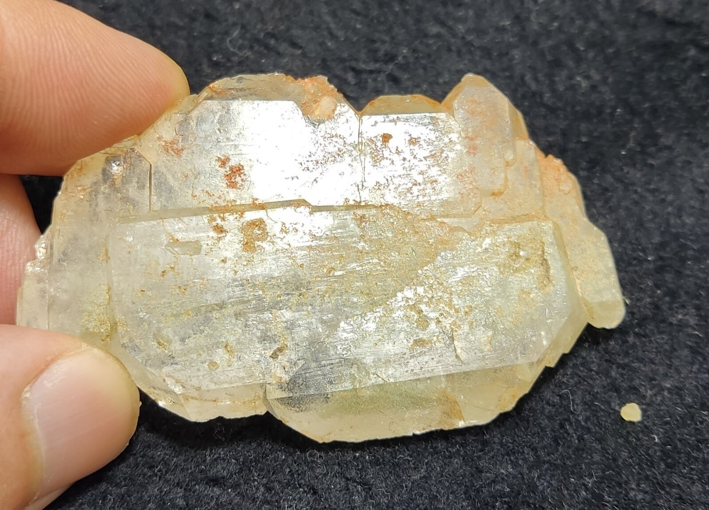 An Aesthetic terminated specimen of Faden Quartz crystal 47 grams