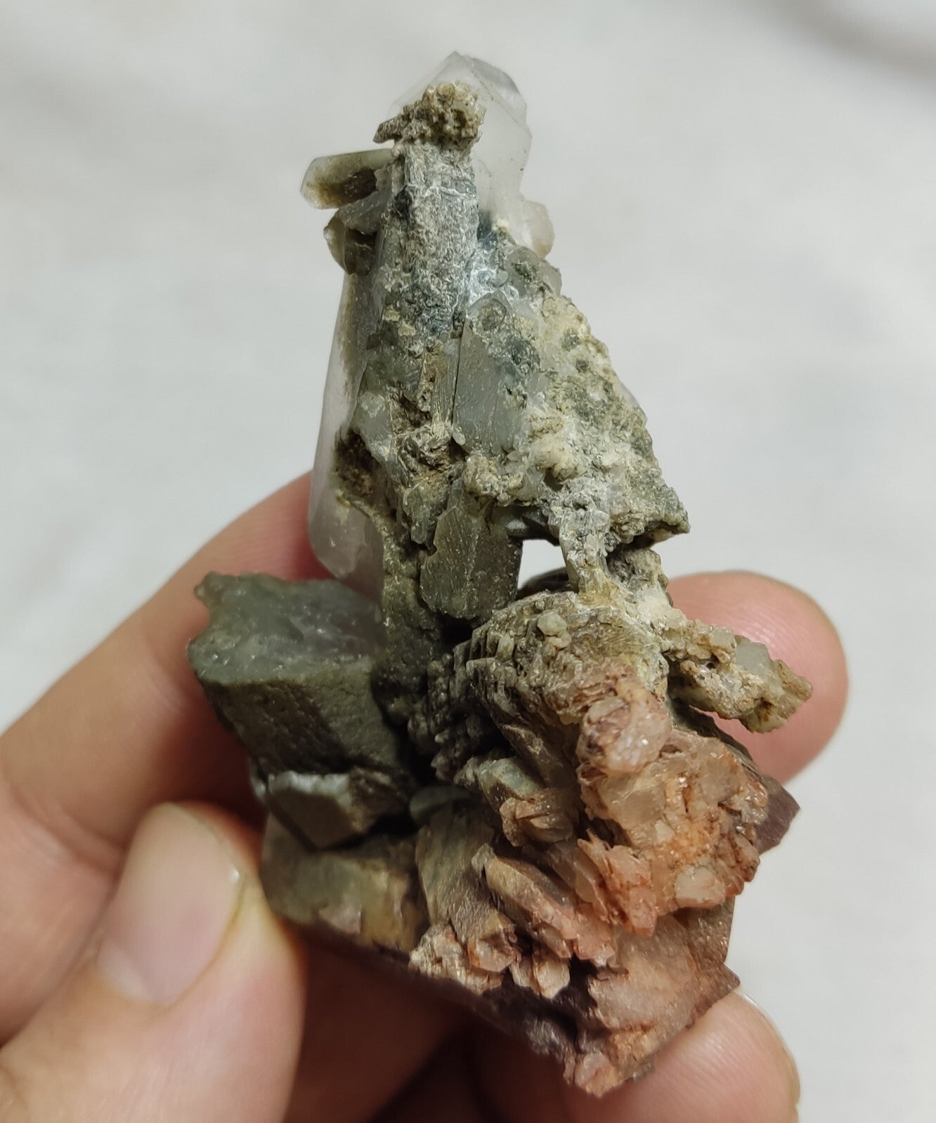 An Aesthetic terminated chlorite Quartz specimen 47 grams