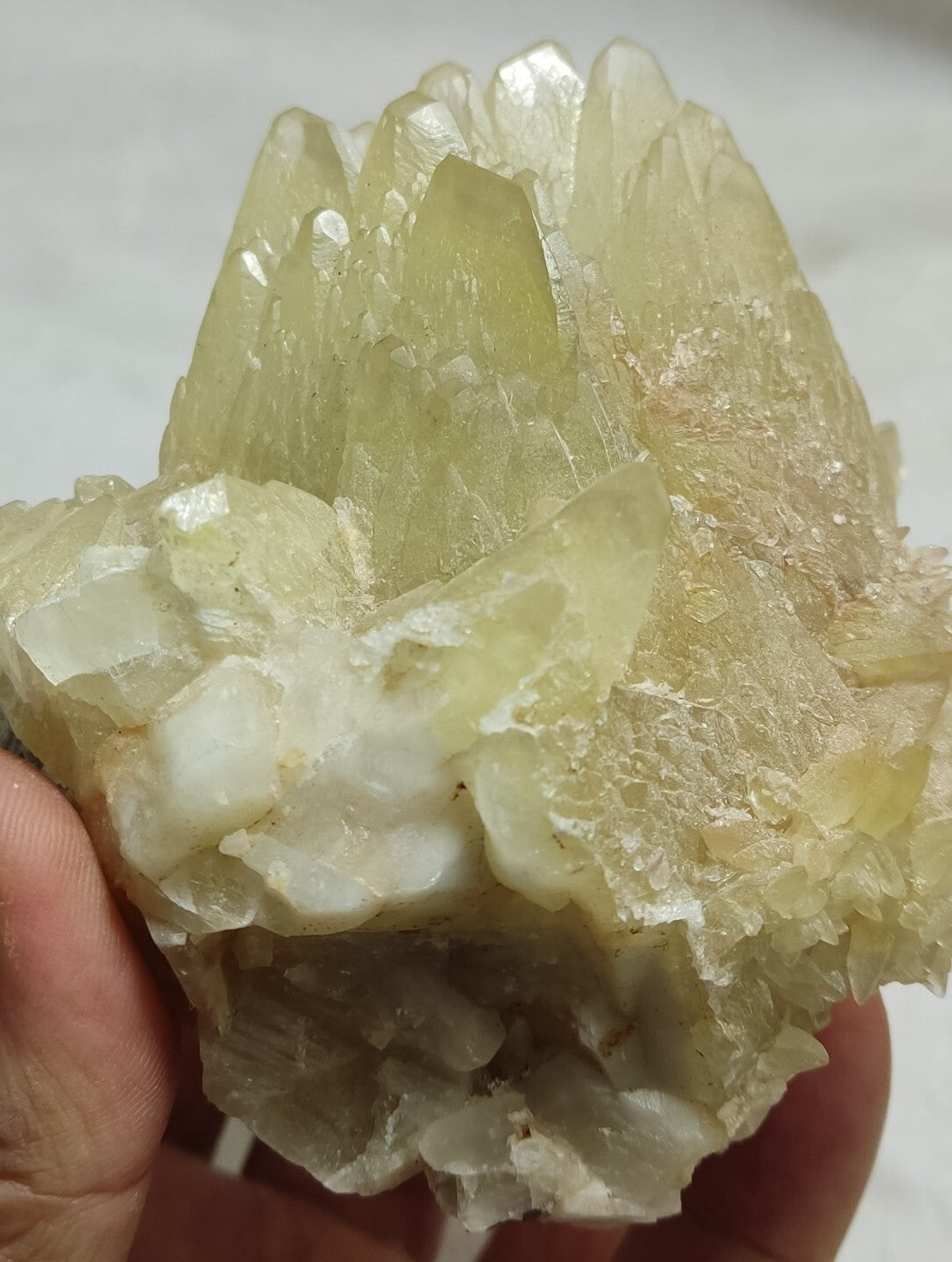 An Aesthetic Naturally terminated specimen of dogtooth calcite 722 grams