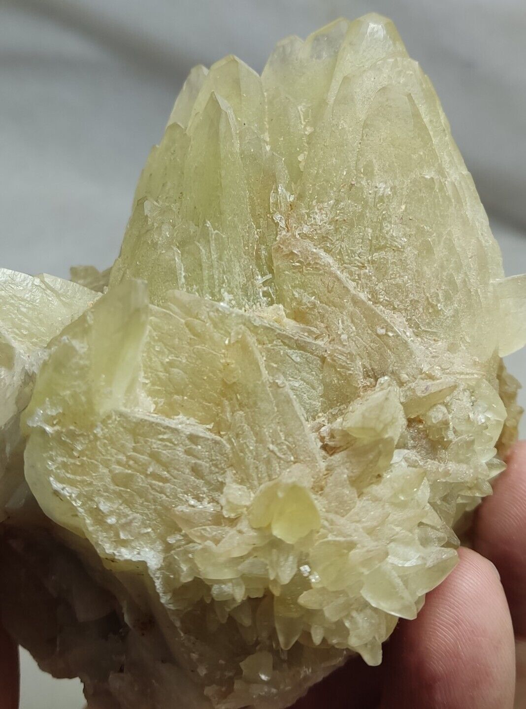 An Aesthetic Naturally terminated specimen of dogtooth calcite 722 grams