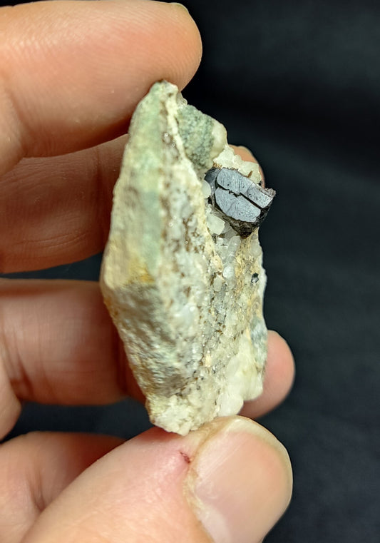 An amazing crystal specimen of dark brown Vesuvianite on matrix 27 grams