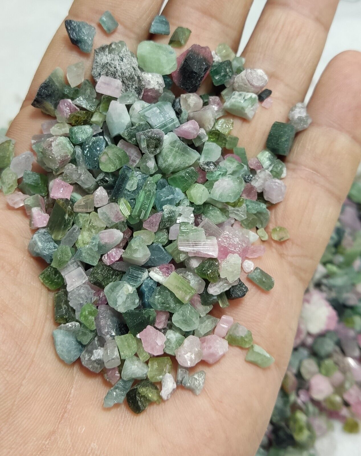 500 grams beautiful rough tourmalines