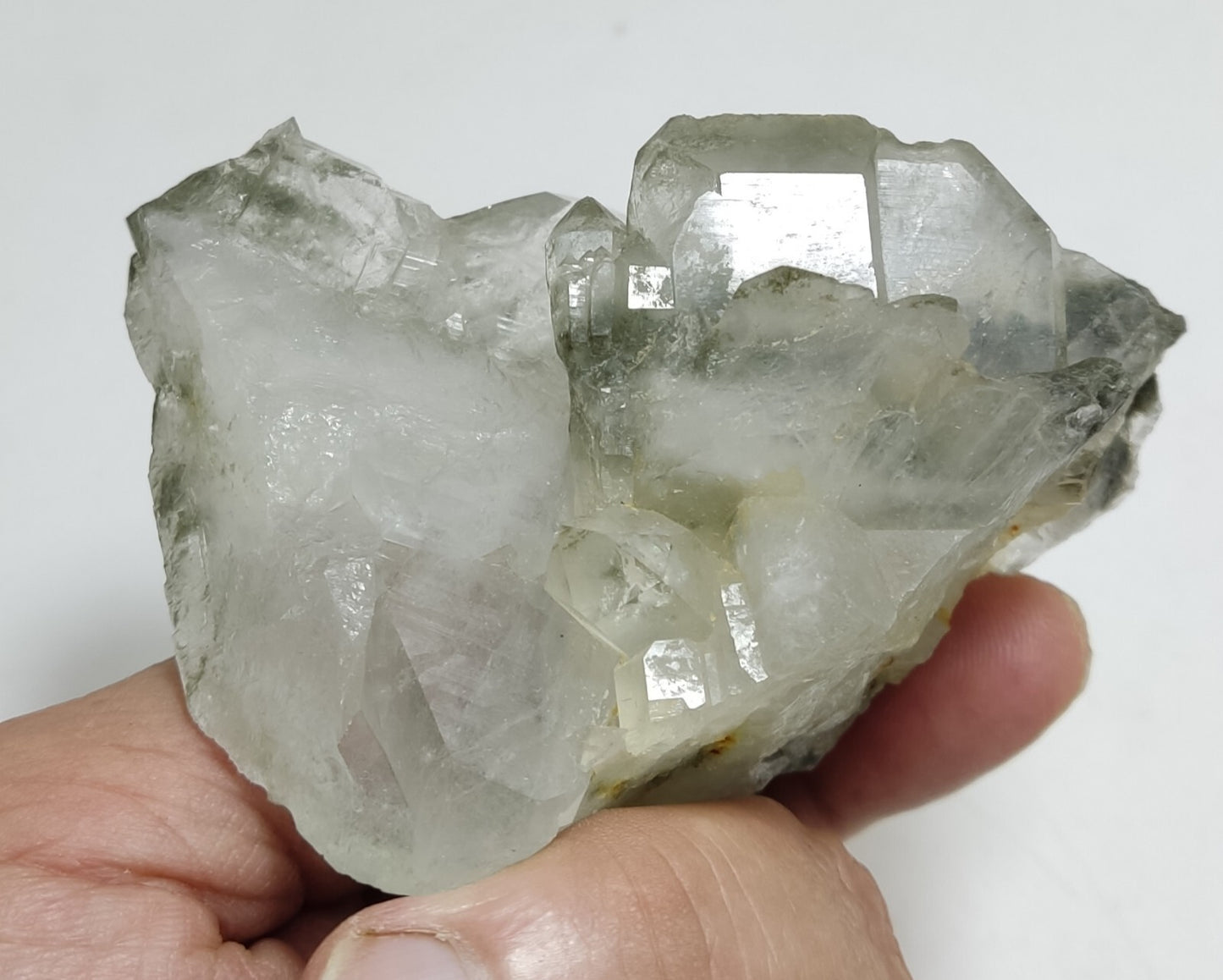 An Aesthetic Natural beautifully terminated Chlorite Quartz cluster 218 grams