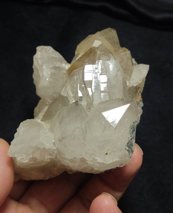 Natural terminated Quartz Specimen with Siderite 412 grams