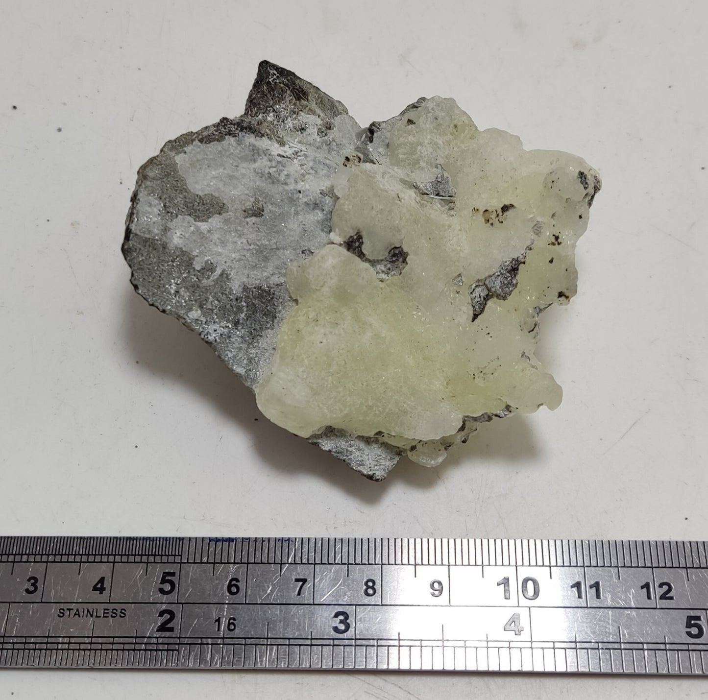 An Aesthetic Natural specimen of brucite with chromite 109 grams