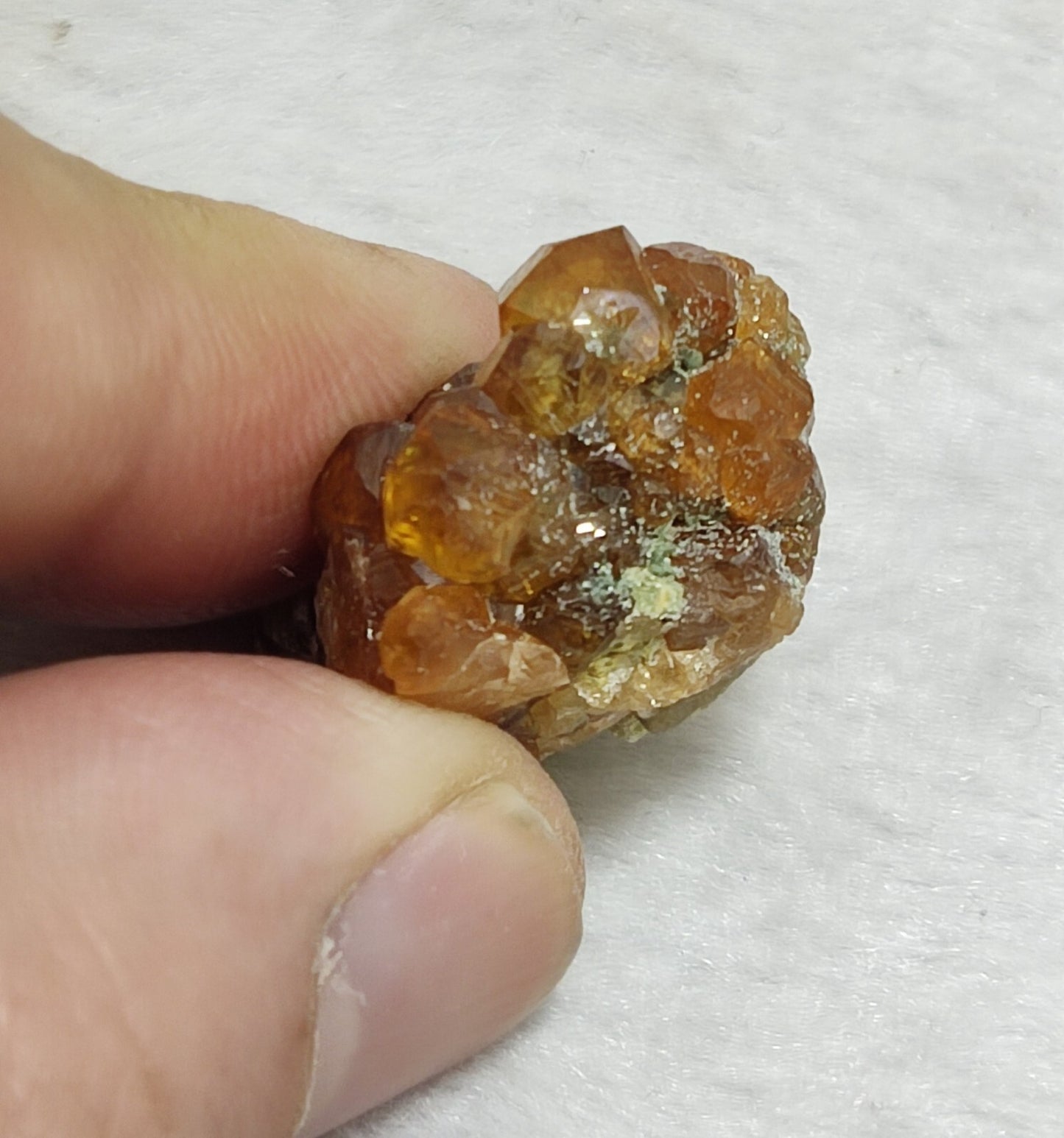 An Aesthetic natural terminated hessonite thumbnail specimen 13 grams
