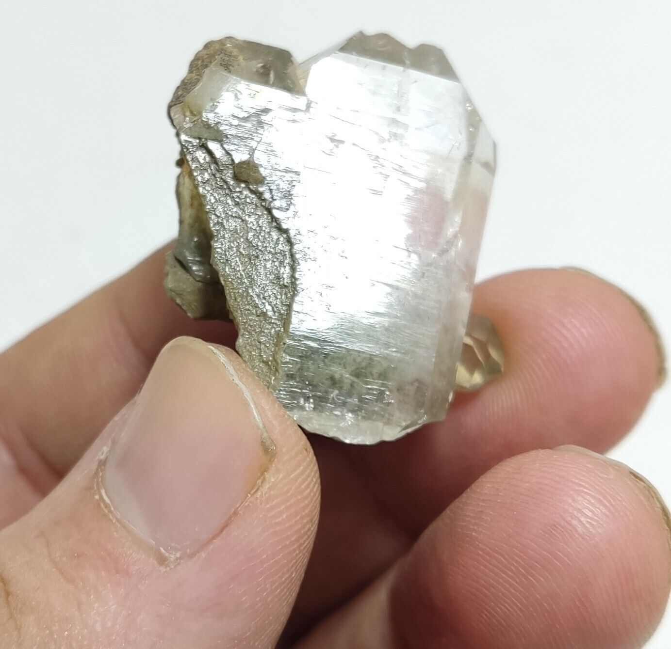 An Aesthetic Natural terminated chlorite Quartz specimen 16 grams
