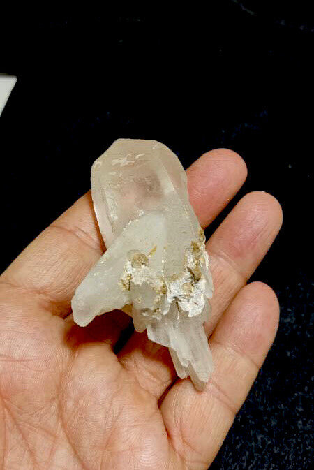 Double Terminated Quartz crystal 83g