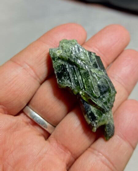Green Diopside Crystal 26 Grams