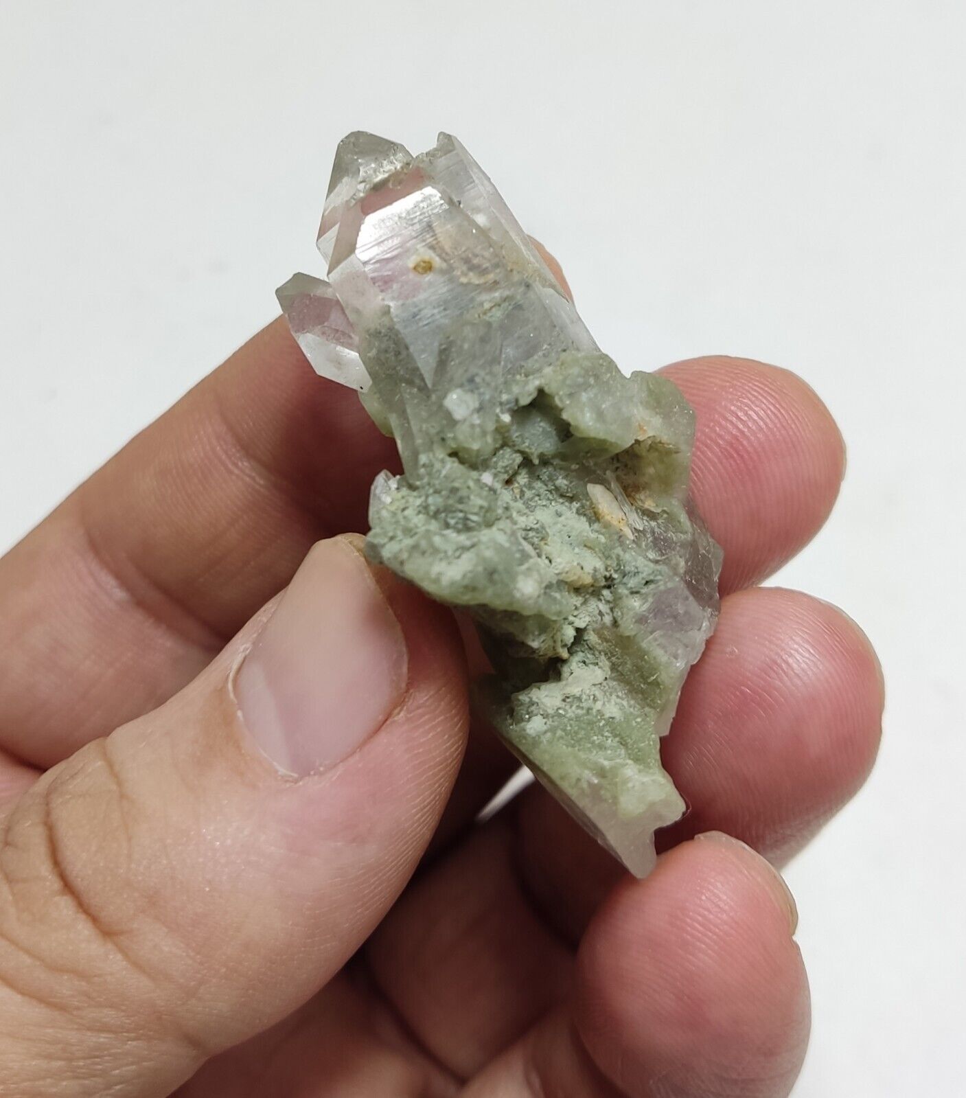 An Aesthetic Natural beautifully terminated Chlorite Quartz specimen 23 grams