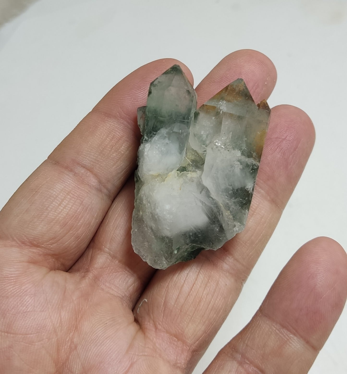 An Aesthetic Natural beautifully terminated Chlorite Quartz cluster 44 grams