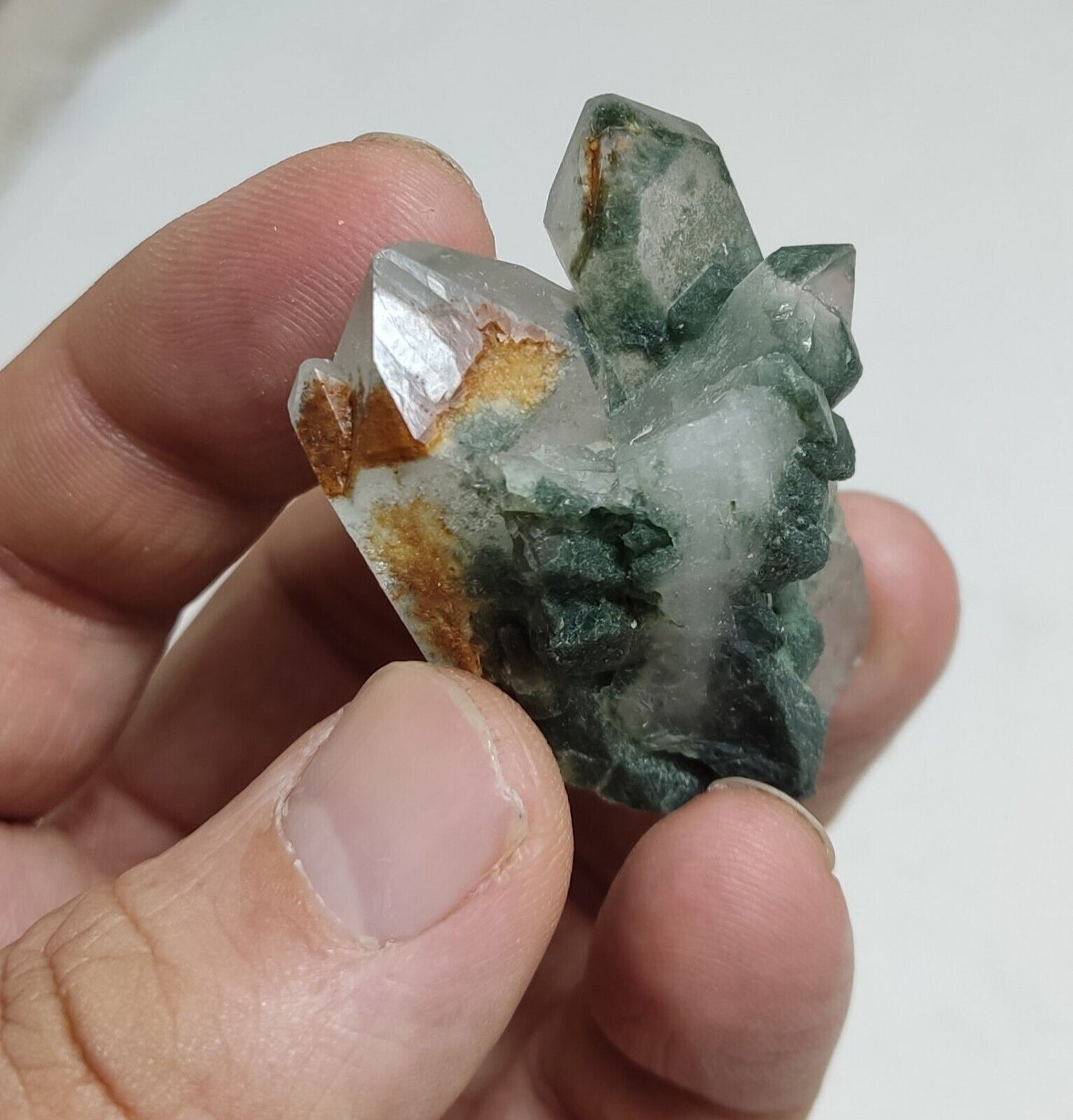 An Aesthetic Natural beautifully terminated Chlorite Quartz cluster 44 grams