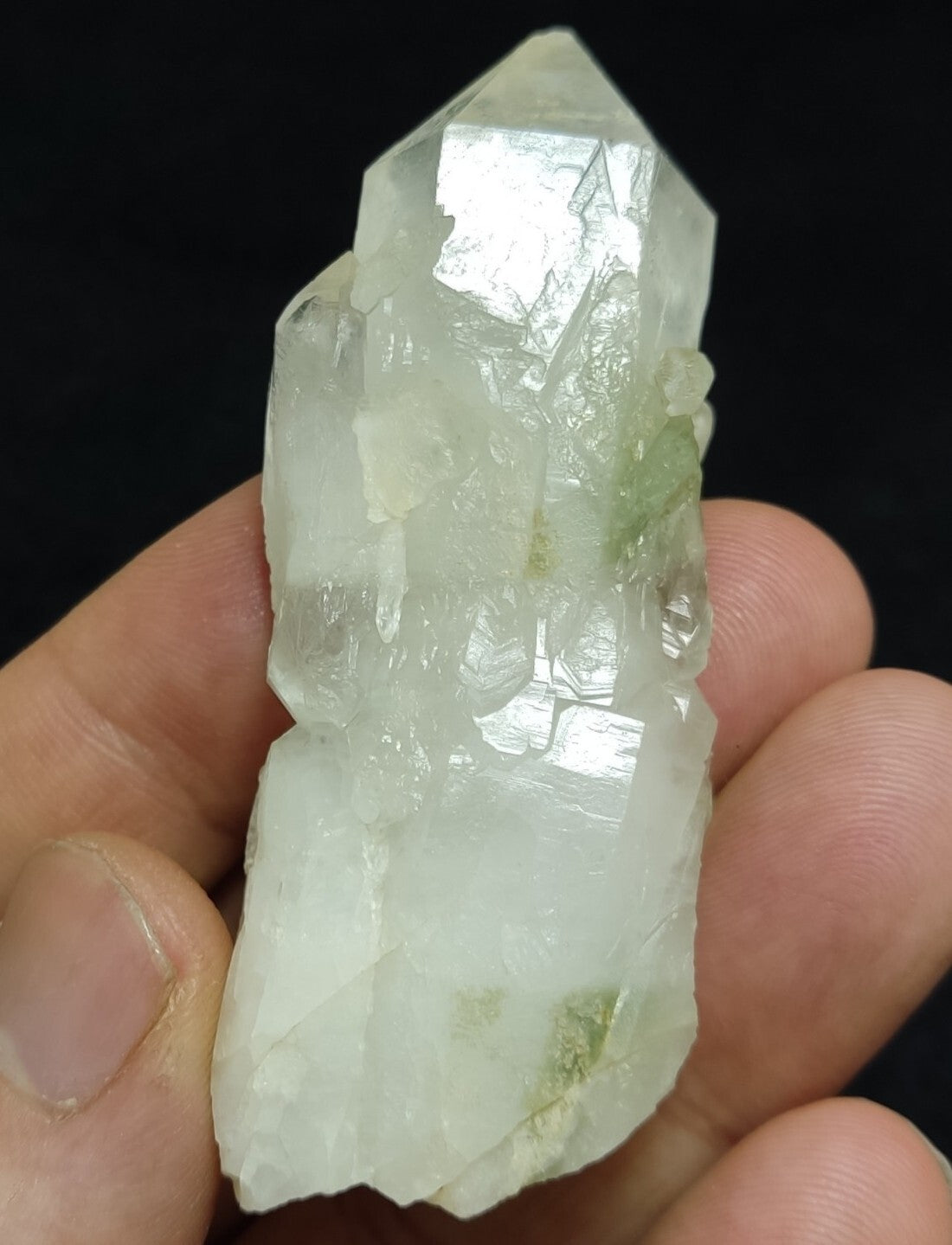 Chlorite quartz terminated crystal specimen 48 grams