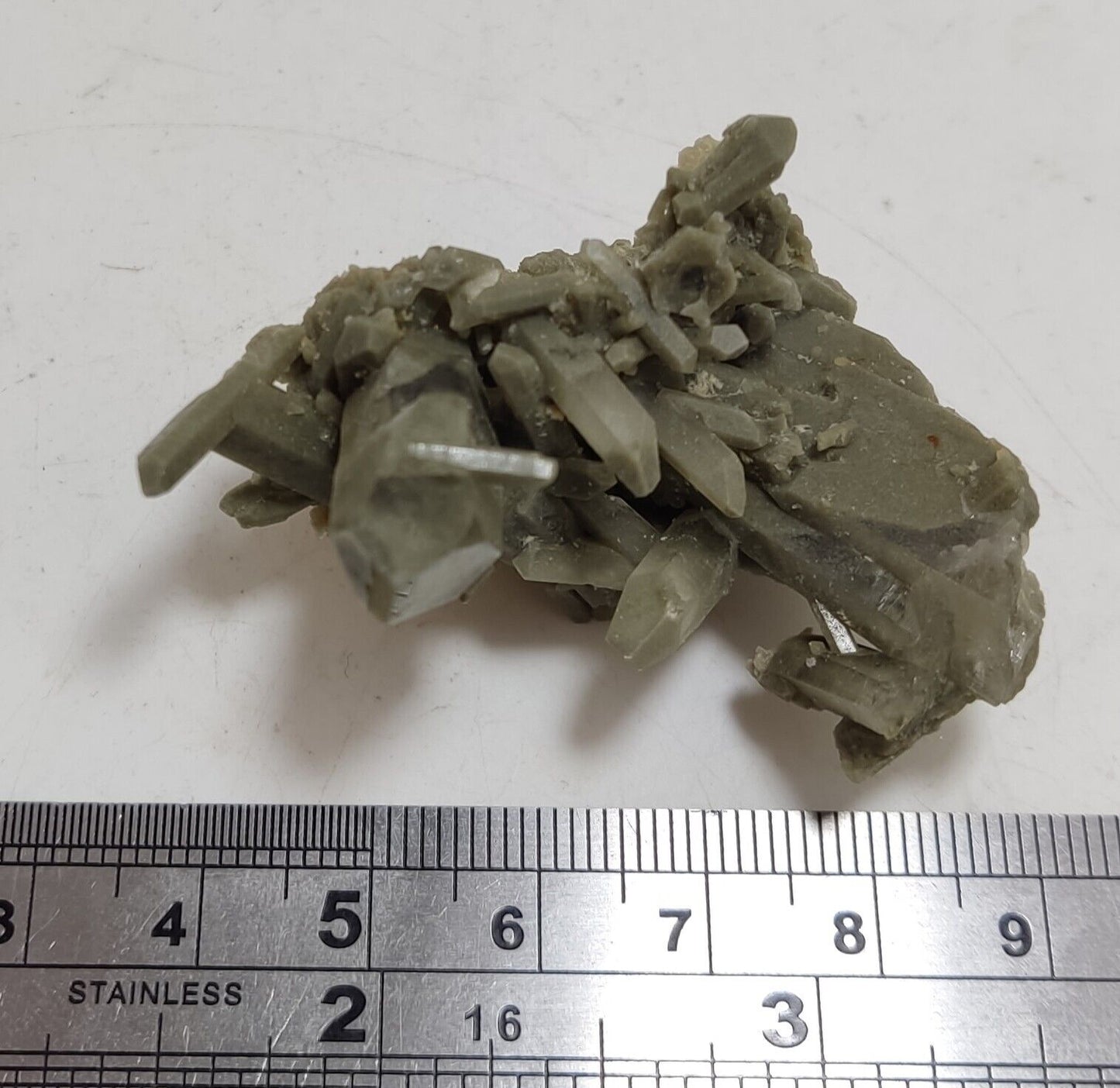 A very Aesthetic Natural beautifully terminated Chlorite Quartz cluster 33 grams