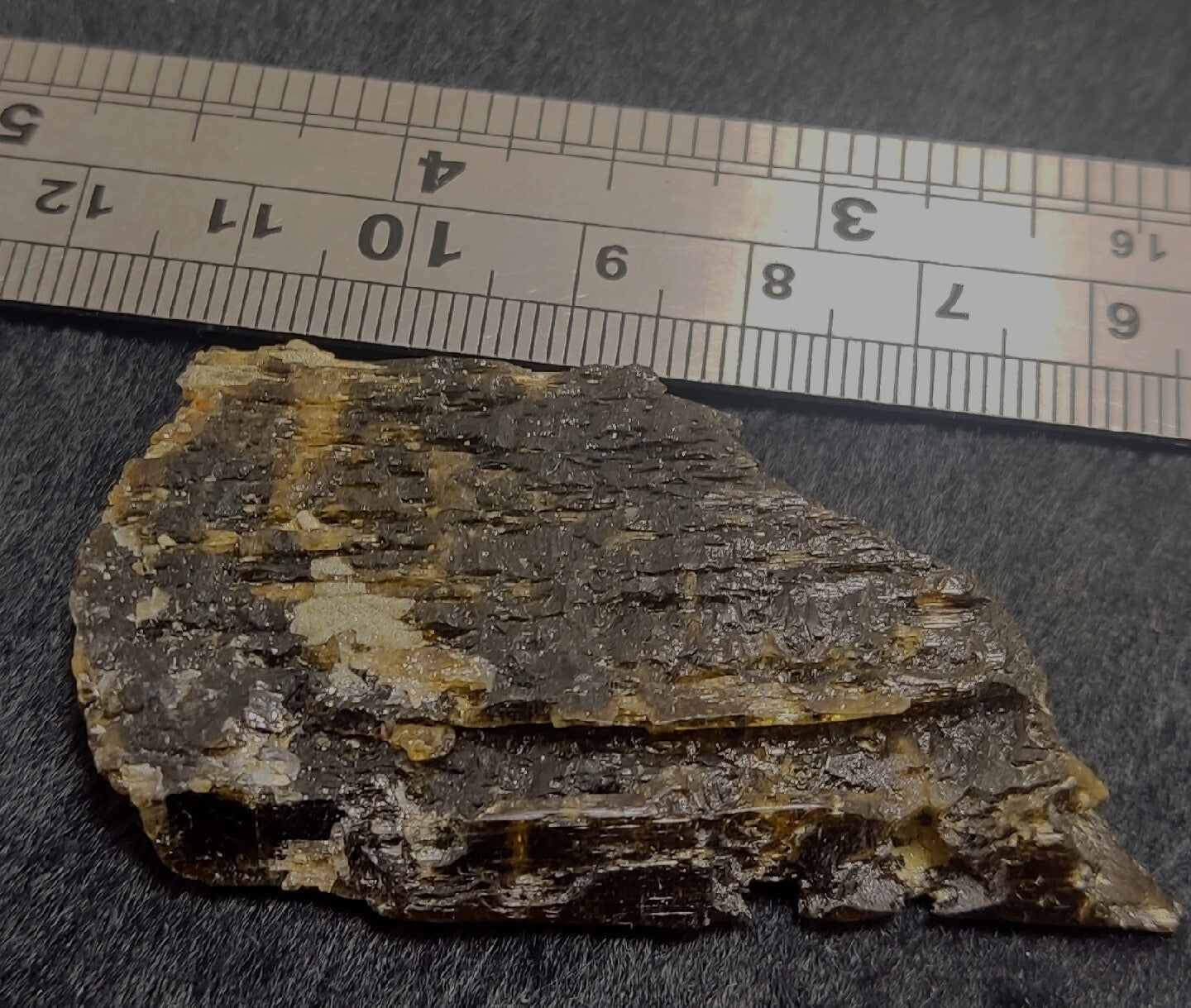 Single etched Epidote Crystal 32 grams