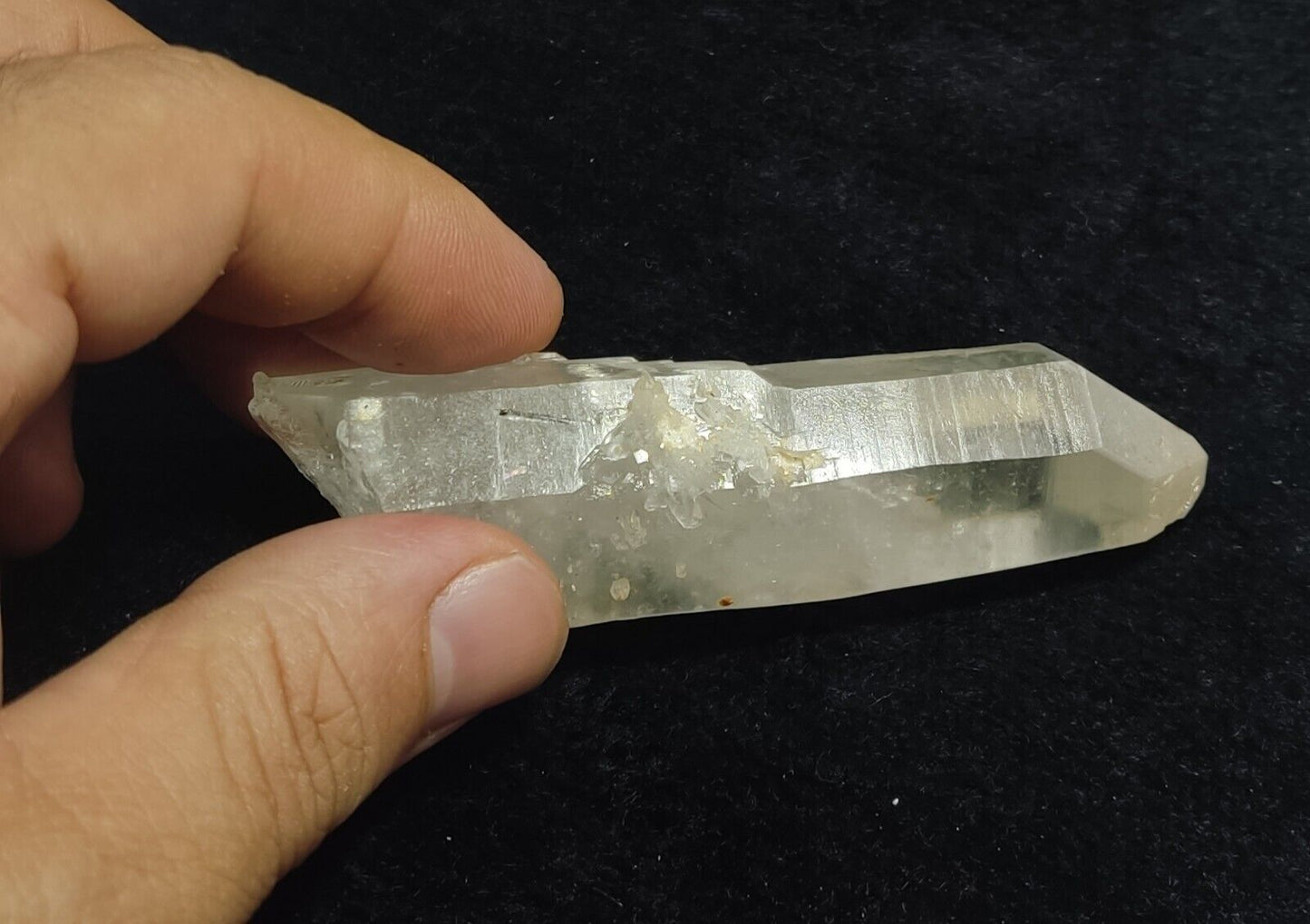 Aesthetic terminated specimen of Quartz crystal with Rutiles Inclusions 84 grams