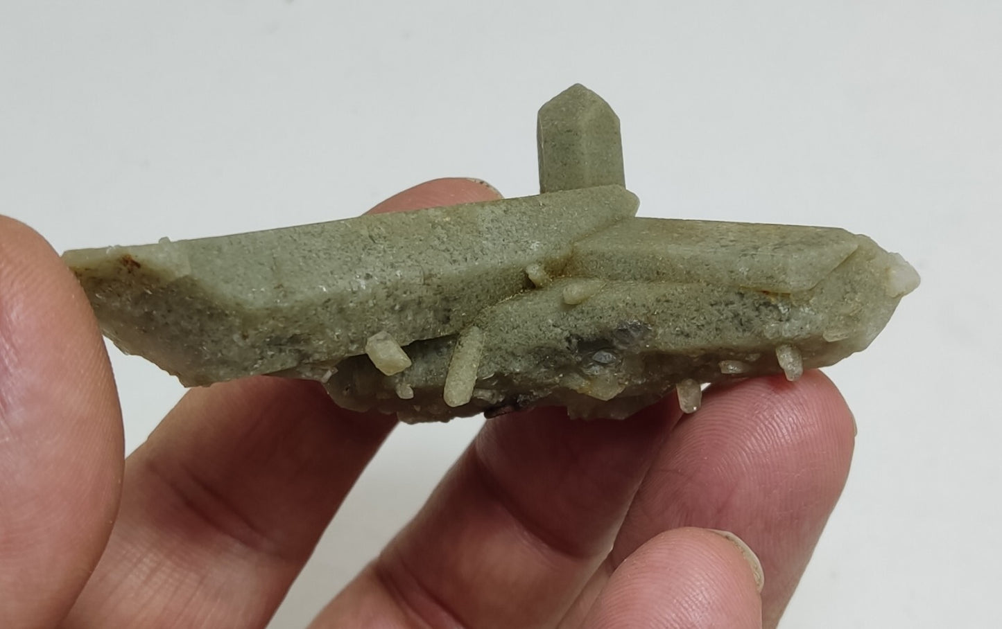 An Aesthetic Natural terminated Chlorite Quartz specimen with brookite 36 grams