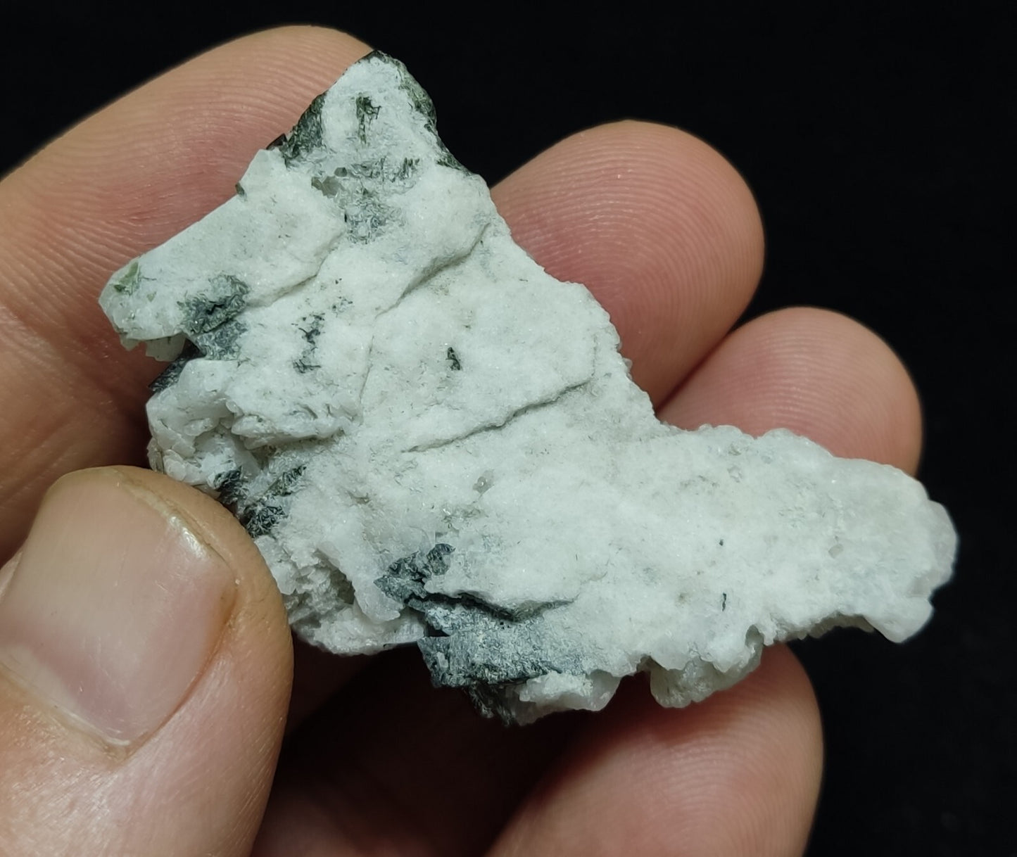 An aesthetic combo specimen of aegirine on albite 18 grams