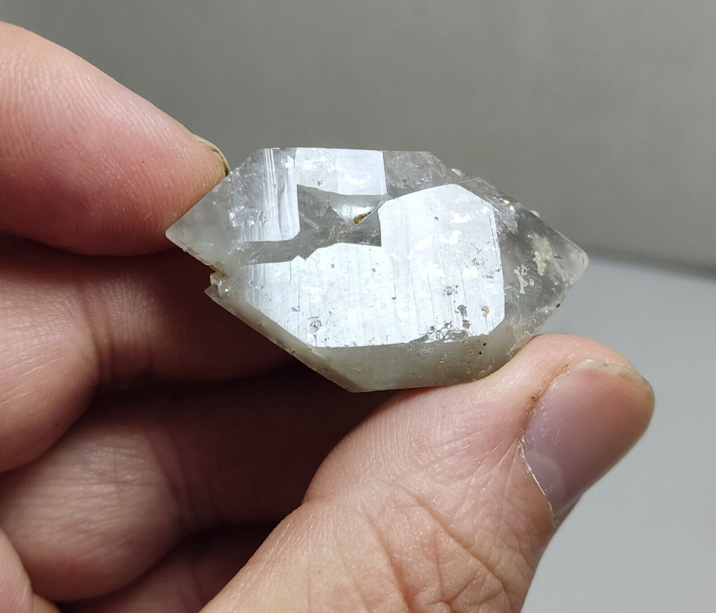 An aesthetic crystyof lodolite/chlorite Quartz 24 grams