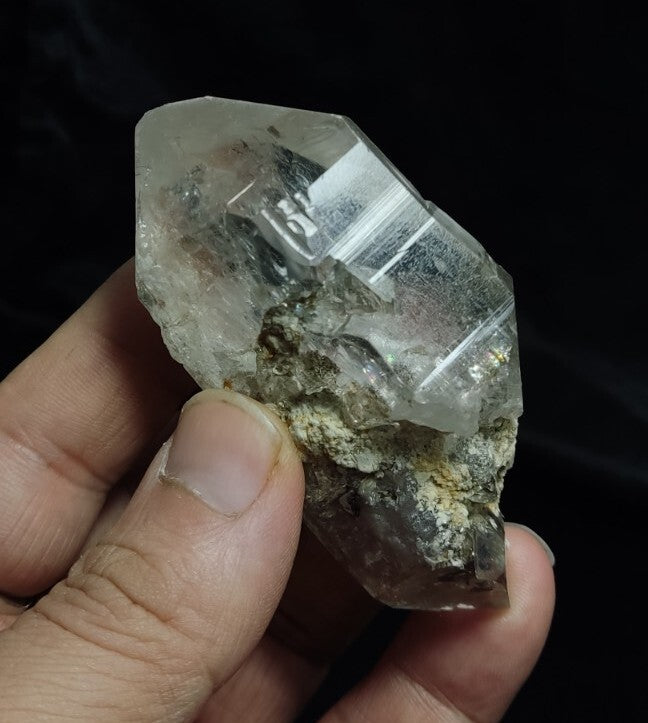 Gwindel Like Double Terminated Light Smoky Quartz 115 grams