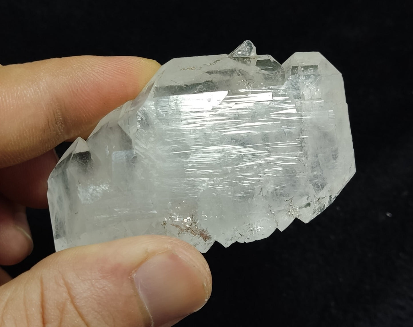 An Aesthetic terminated specimen of Faden Quartz crystal 54 grams