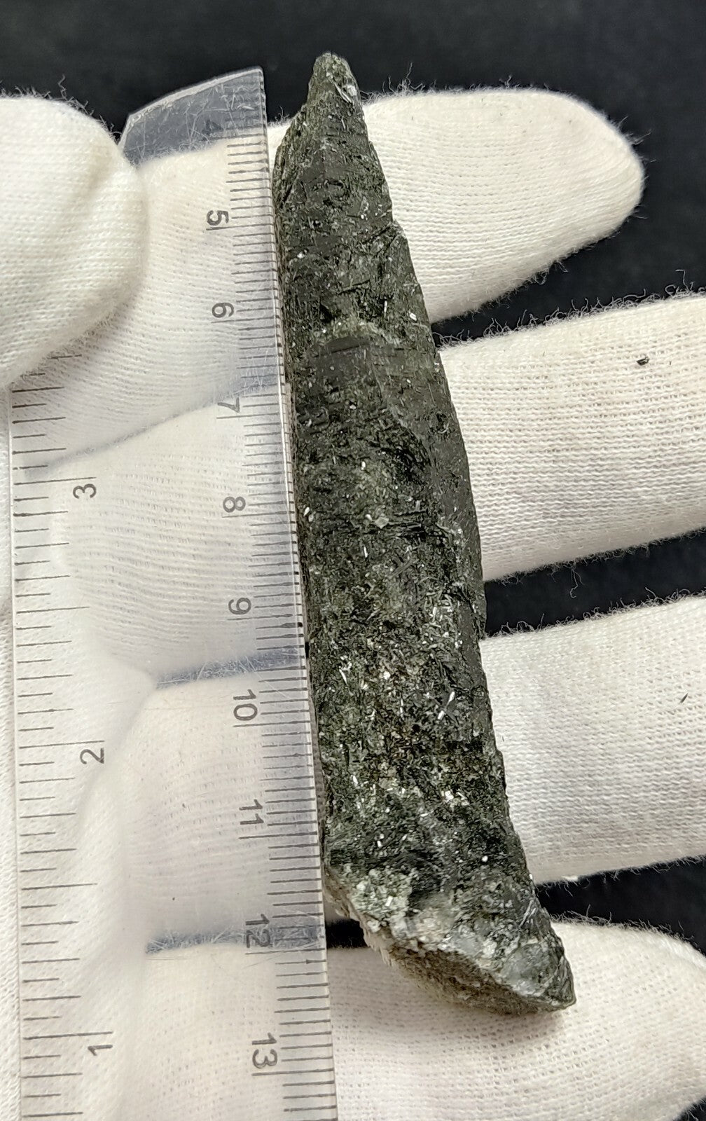 An Aesthetic Natural etched terminated Chlorite Quartz crystal specimen 34 grams