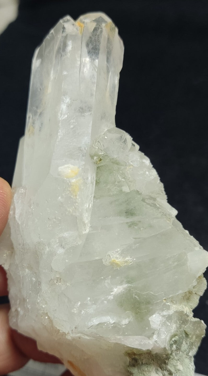 An Aesthetic specimen of chlorite Quartz cluster 167 grams