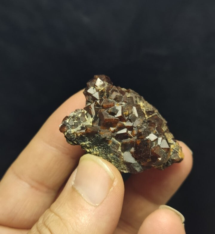 Natural Andradite Garnets Cluster 51 grams
