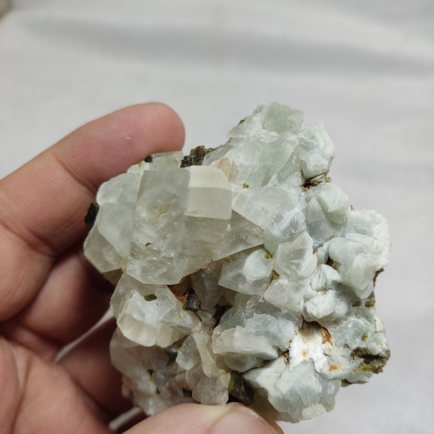 An amazing specimen of Adularia/feldspar with epidote 116 grams