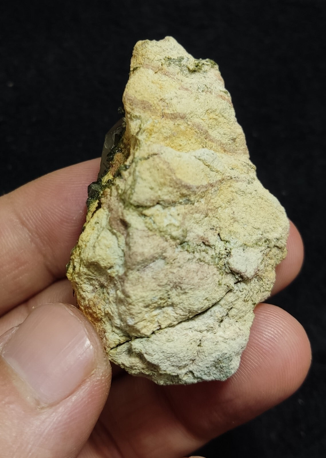 An Aesthetic terminated epidote Quartz specimen 42 grams