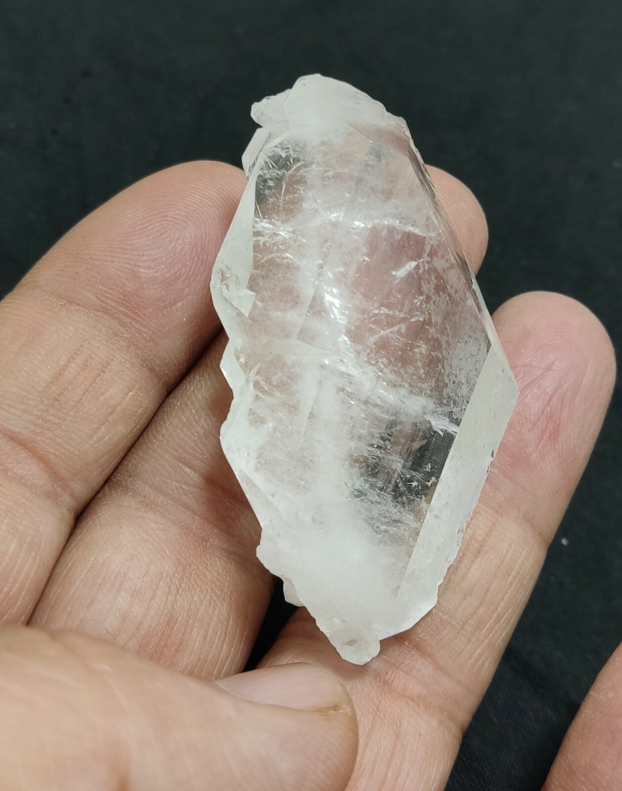 An amazing specimen of terminated faden Quartz crystal 30 grams