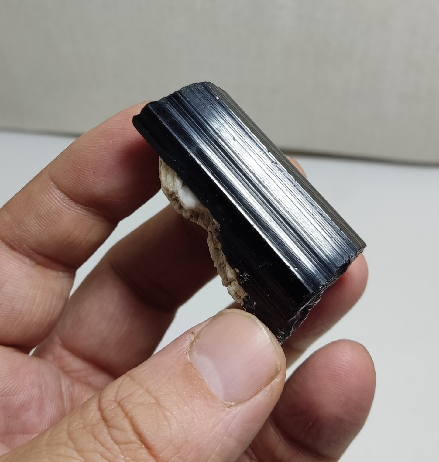 An aesthetic Specimen of black tourmaline crystal 62 grams