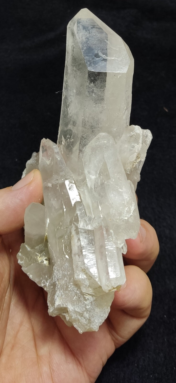 An Aesthetic specimen of Quartz cluster 362 grams
