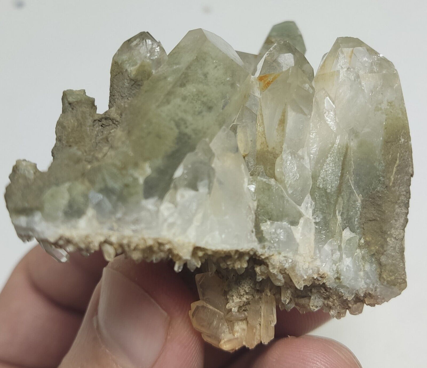 An Aesthetic Natural beautifully terminated Chlorite Quartz cluster 100 grams