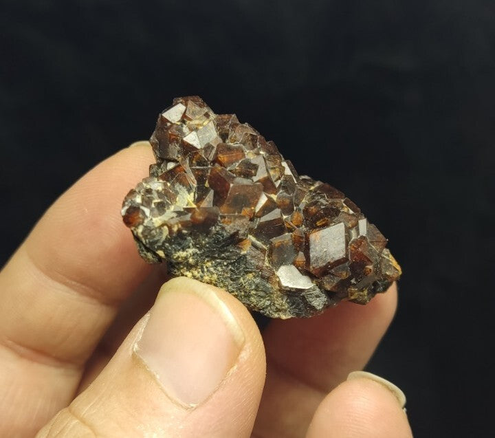 Natural Andradite Garnets Cluster 51 grams