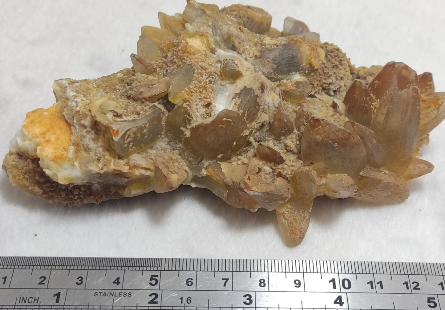 An Aesthetic Naturally terminated specimen of dogtooth calcite 459 grams