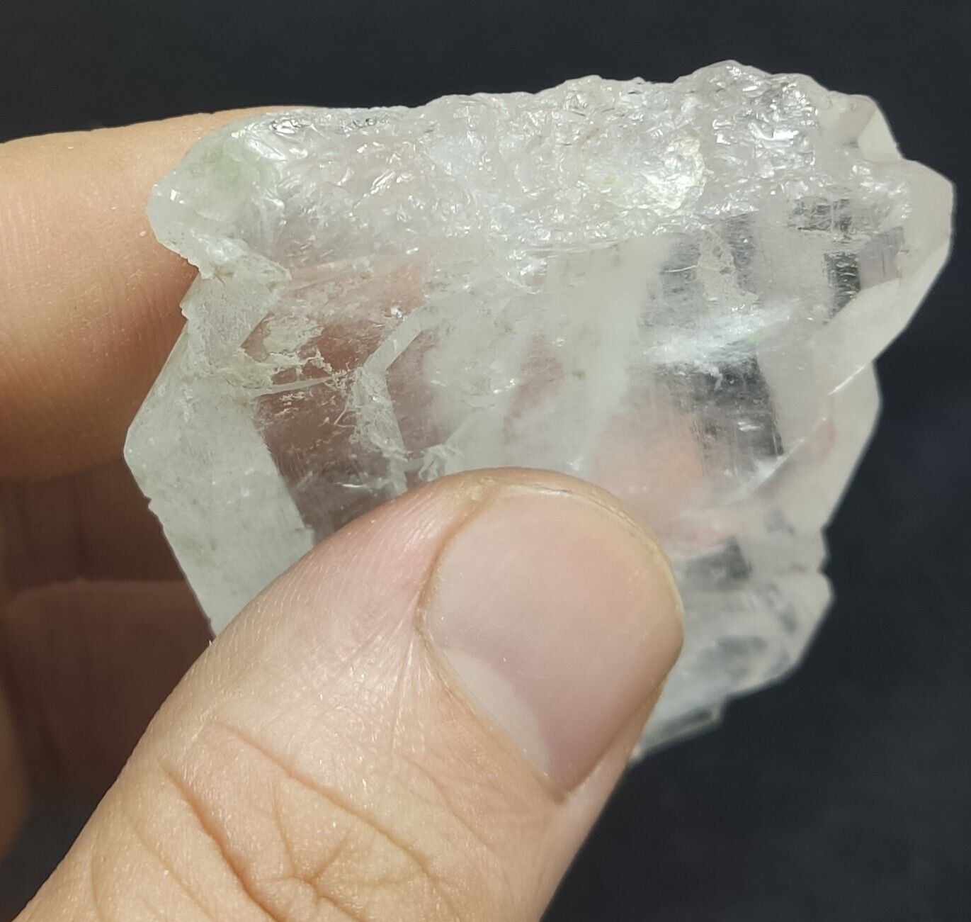 An Aesthetic Natural beautifully terminated faden Quartz specimen 52 grams
