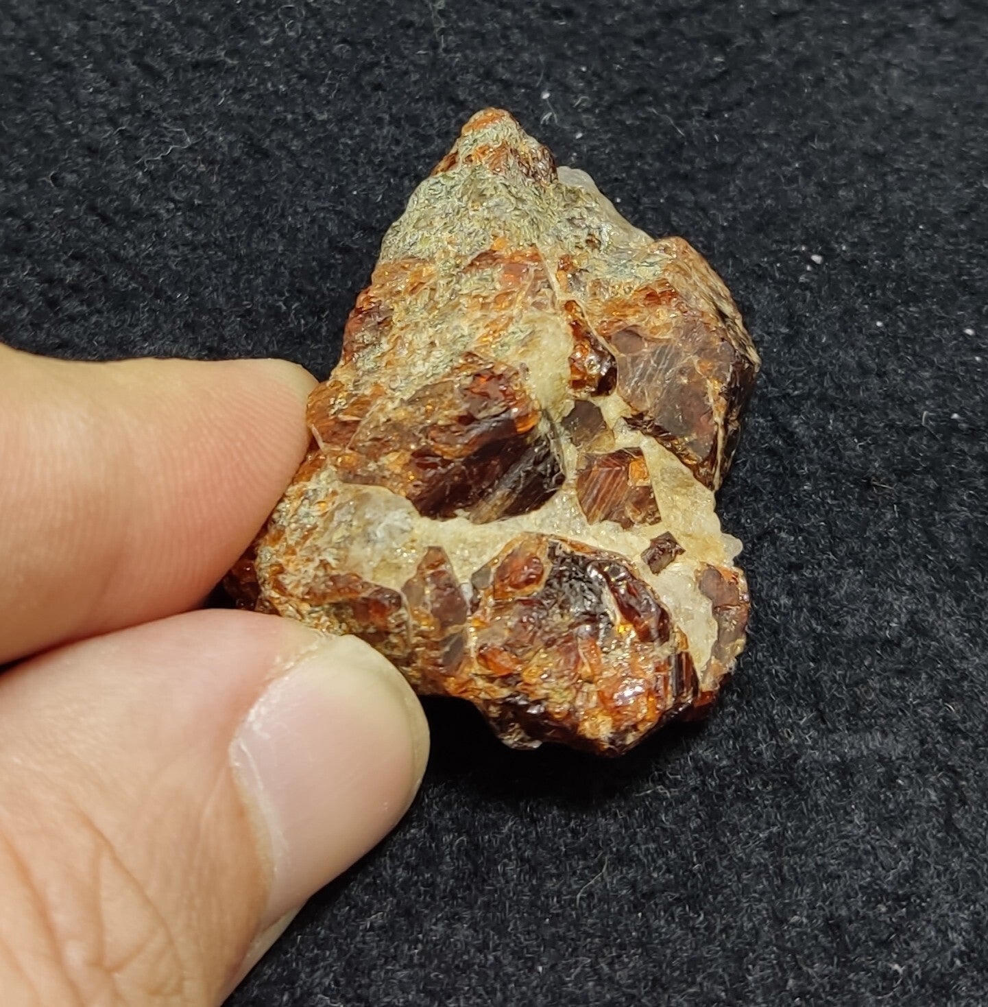 An Aesthetic specimen of zircon crytsals 32 grams