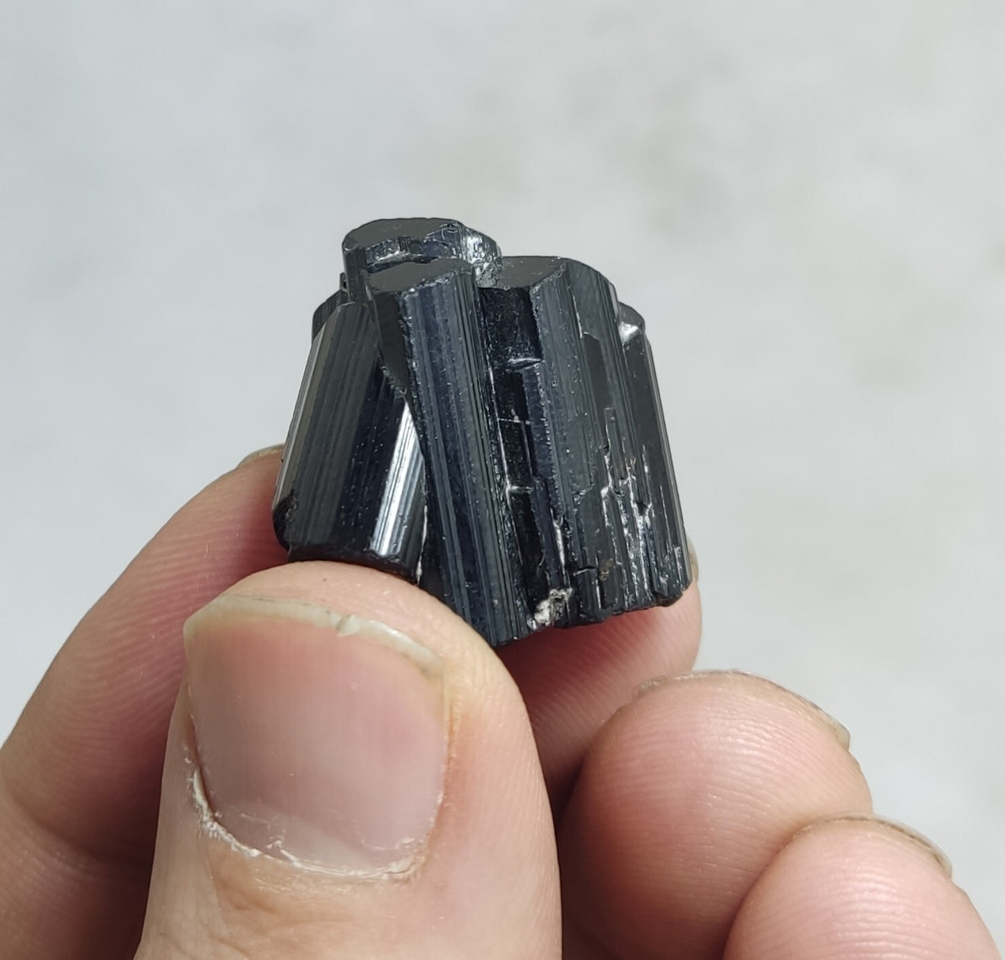 An amazing specimen of black tourmaline cluster 15 grams