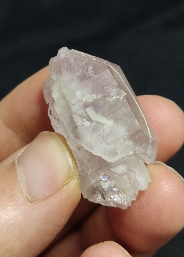 Miniature Etched Natural Transparent Quartz Amethyst Double Terminated 21 grams