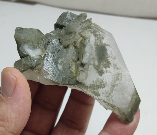 An Aesthetic Natural beautifully terminated Chlorite Quartz crystal 150 grams
