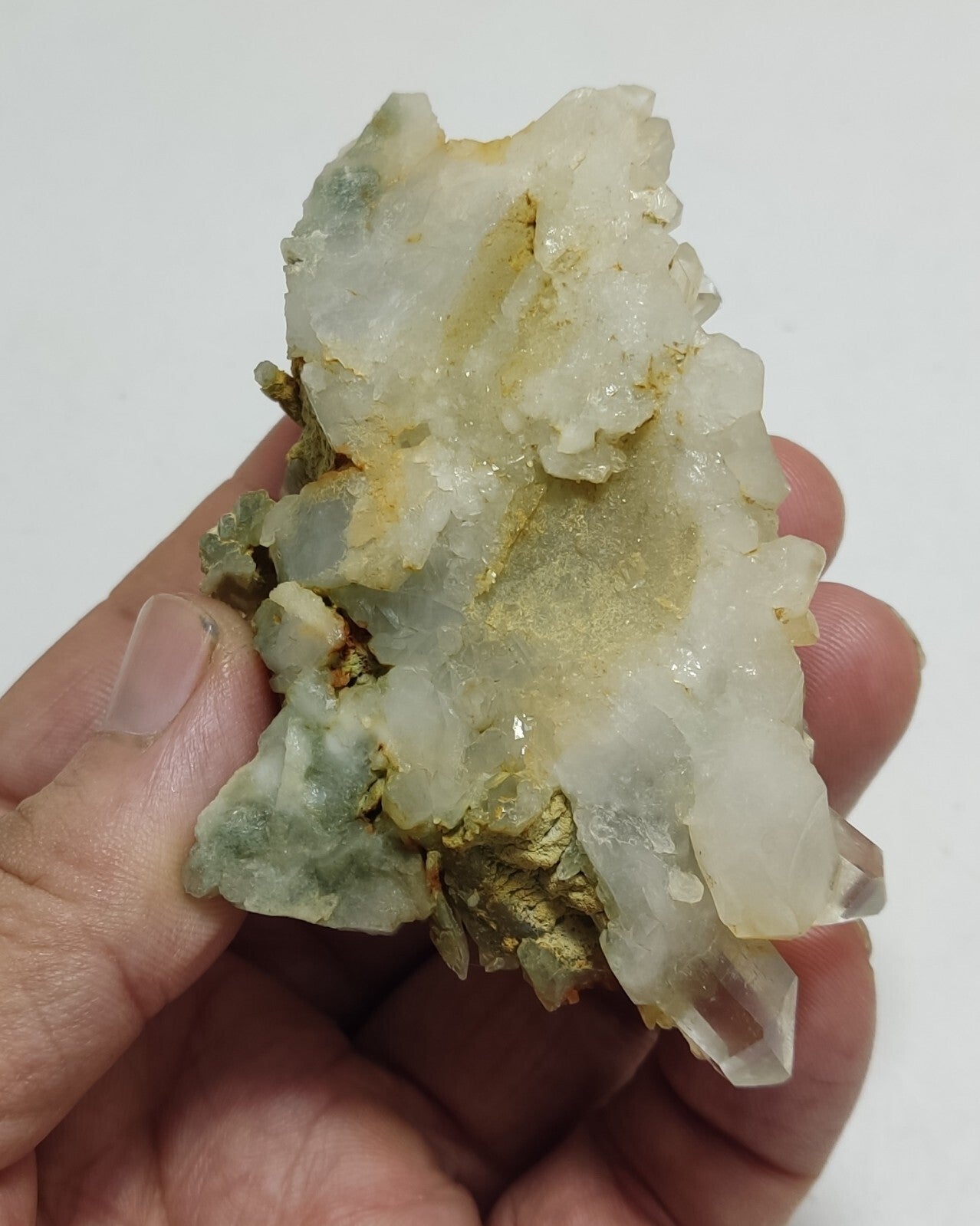 An Aesthetic specimen of chlorite quartz 150 grams