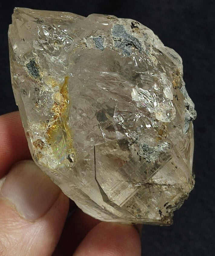 Natural Double terminated Quartz with Rutiles Saginite 99 grams