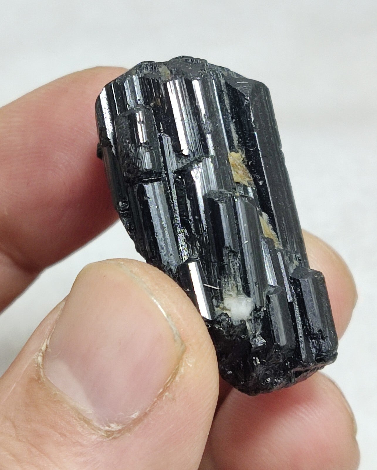 An amazing specimen of terminated black tourmaline 24 grams